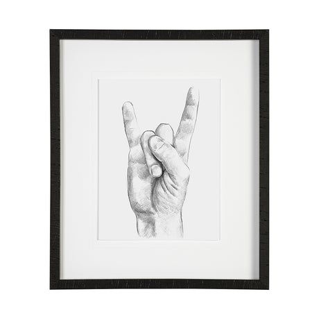 Hand Signs IV by Jennifer Paxton Parker a Framed Art Print Matted under Glass from Mercana - Luna Furniture