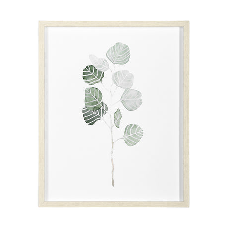 Soft Eucalyptus Branch I by Emma Scarvey Hand Embellished Framed Art Print Matted under Glass from Mercana - Luna Furniture