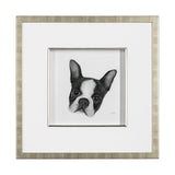 Floyd (Boston Terrier 1) by Mercana Studio Hand Embellished Framed Art Print Matted under Glass from Mercana - Luna Furniture