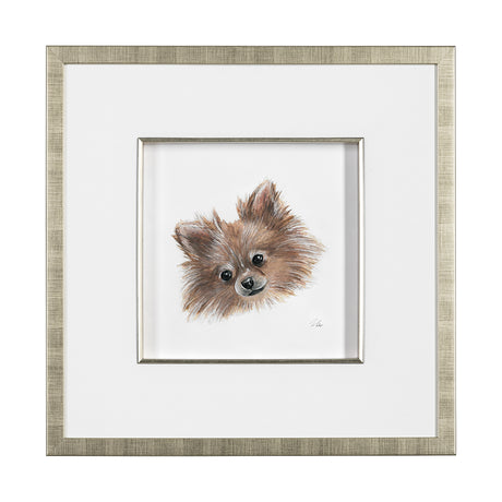 Frankie (Pomeranian 1) by Mercana Studio Hand Embellished Framed Art Print Matted under Glass from Mercana - Luna Furniture
