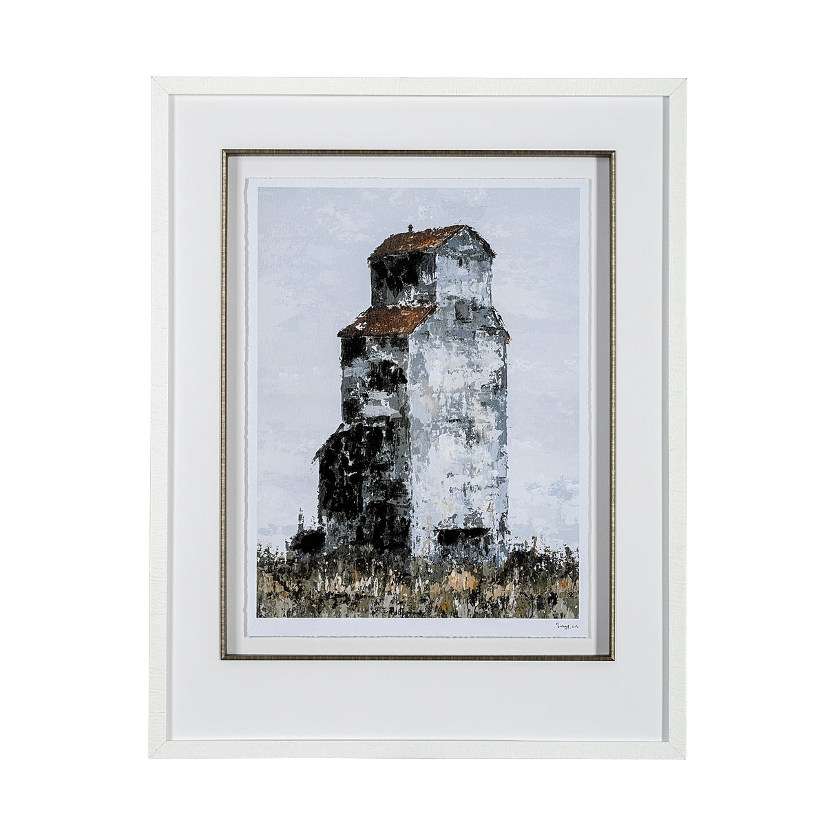Abandoned Grain Elevator I by Mercana Studio Hand Embellished Framed Art Print Matted under Glass from Mercana - Luna Furniture