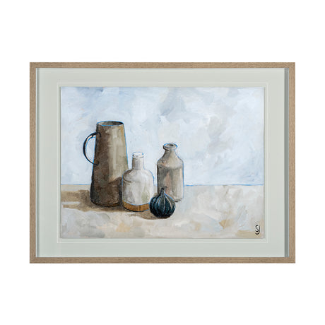 A Collection of Jars by Steven Johnson Hand Embellished Textured Framed Art Photo Matted under Glass from Mercana - Luna Furniture