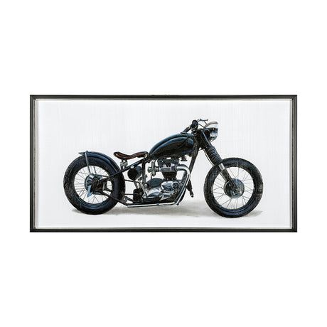 Lets Roll White I by James Wiens a Hand Embellished Textured Framed Art Print Matted under Glass from Mercana - Luna Furniture