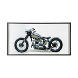 Lets Roll White II by James Wiens a Hand Embellished Textured Framed Art Print Matted under Glass from Mercana - Luna Furniture