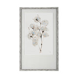 Summer Cotton IV by Chris Paschke a Hand Embellished Textured Framed Art Print Matted under Glass from Mercana - Luna Furniture