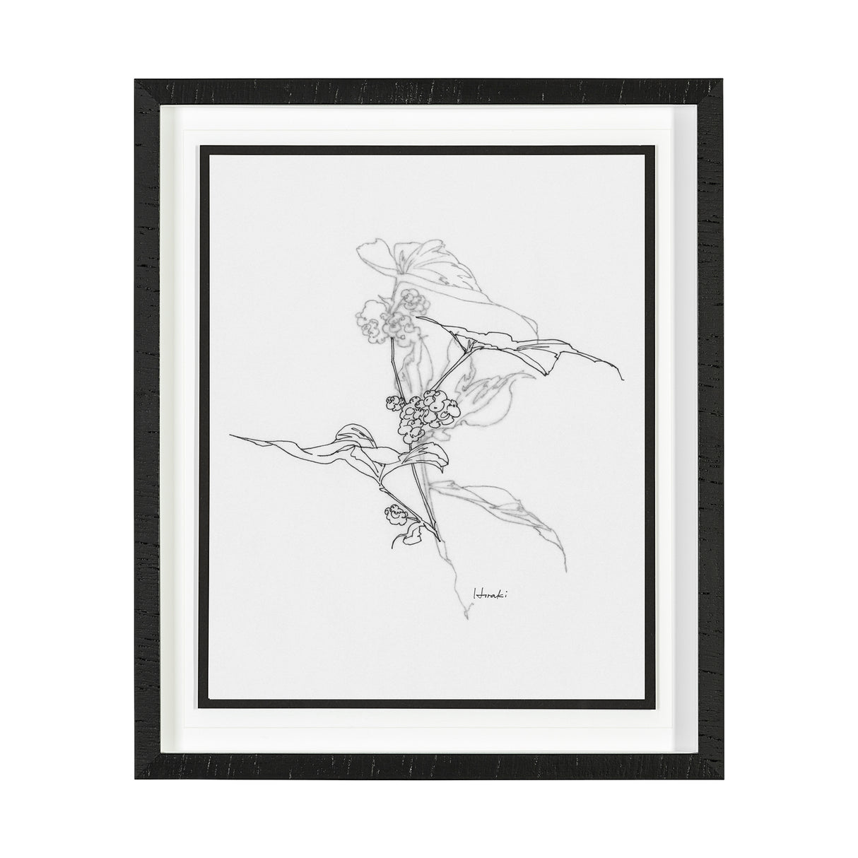 Arrangement III by Hiraki a Framed Art Print Matted under Glass from Mercana - Luna Furniture