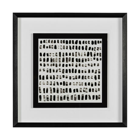 Mixed Signals I by June Erica Vess a Hand Embellished Textured Framed Art Print Matted under Glass from Mercana - Luna Furniture