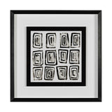 Mixed Signals IV by June Erica Vess a Hand Embellished Textured Framed Art Print Matted under Glass from Mercana - Luna Furniture