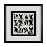 Mixed Signals VI by June Erica Vess a Hand Embellished Textured Framed Art Print Matted under Glass from Mercana - Luna Furniture