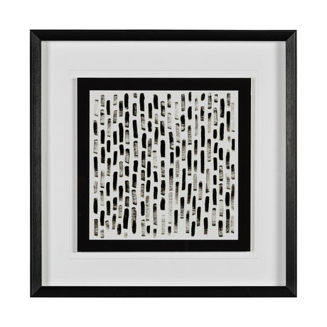 Mixed Signals IX by June Erica Vess a Hand Embellished Textured Framed Art Print Matted under Glass from Mercana - Luna Furniture