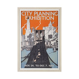 City Planning Exhibition by The Vintage Collection a Framed Art Print Matted under Glass from Mercana - Luna Furniture