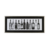 Wine Celler Crop v2 by Avery Tillmon a Hand Embellished Textured Framed Art Print Matted under Glass from Mercana - Luna Furniture