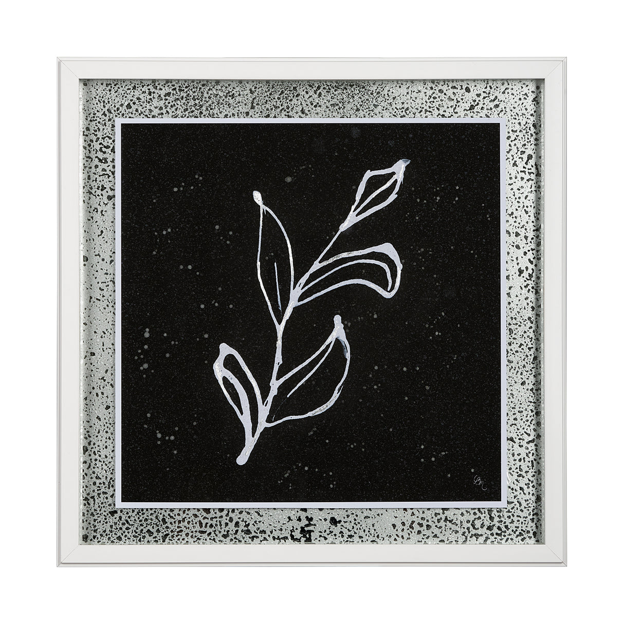 Flora I by Mercana Studio a Hand Embellished Textured Framed Art Print Matted under Glass from Mercana - Luna Furniture