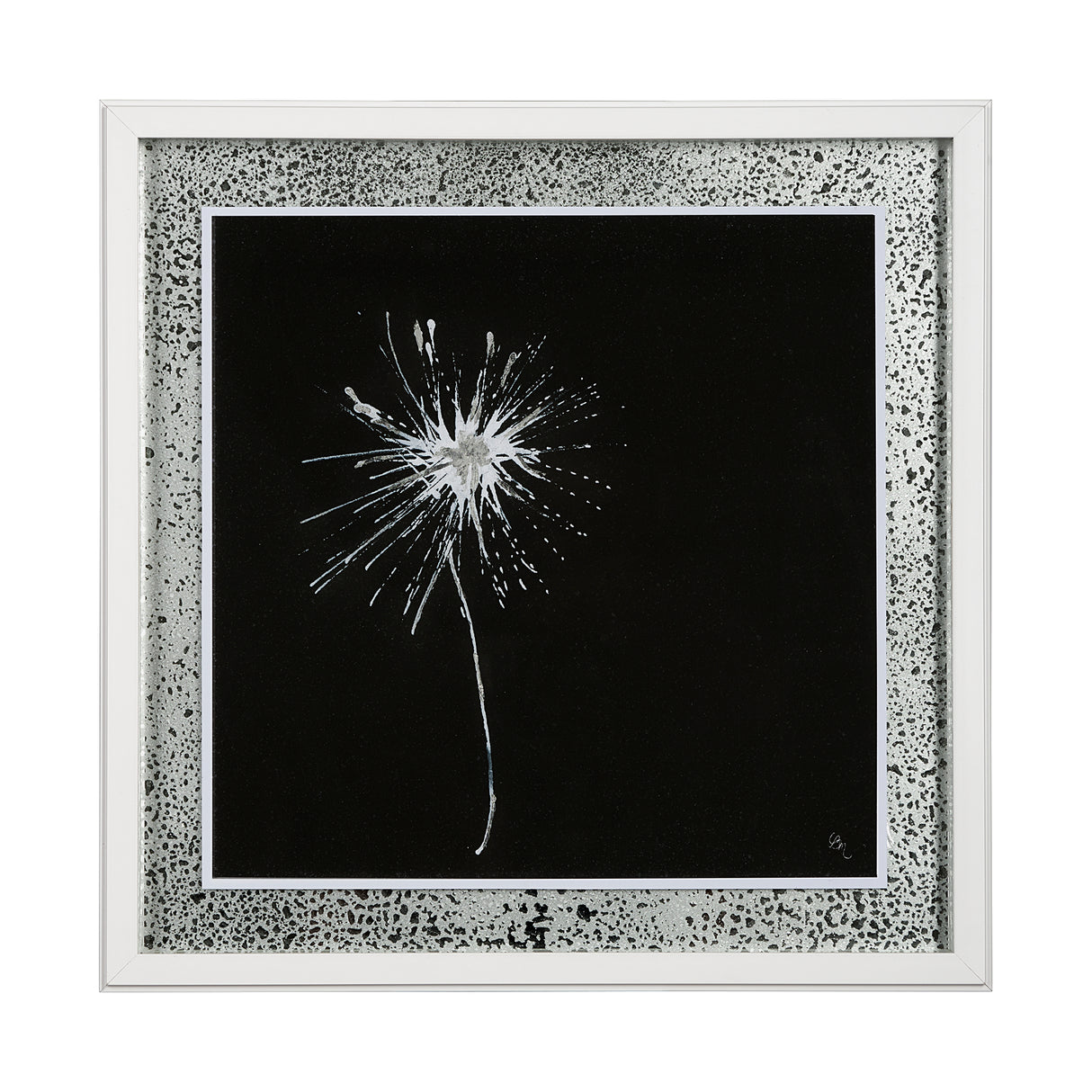 Flora II by Mercana Studio a Hand Embellished Textured Framed Art Print Matted under Glass from Mercana - Luna Furniture