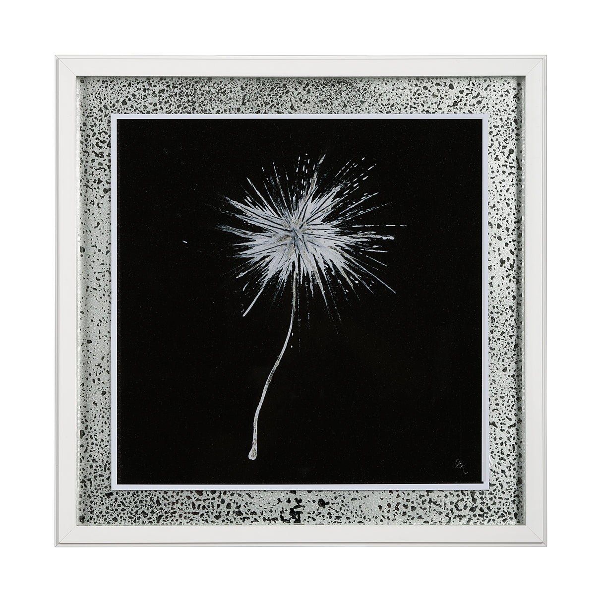 Flora III by Mercana Studio a Hand Embellished Textured Framed Art Print Matted under Glass from Mercana - Luna Furniture