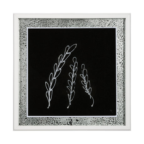 Flora IV by Mercana Studio a Hand Embellished Textured Framed Art Print Matted under Glass from Mercana - Luna Furniture