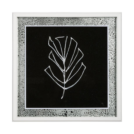 Flora V by Mercana Studio a Hand Embellished Textured Framed Art Print Matted under Glass from Mercana - Luna Furniture