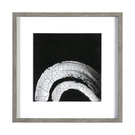Ying (Black) by Mercana Studio a Hand Embellished Textured Framed Art Print Matted under Glass from Mercana - Luna Furniture