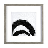 Yang (White) by Mercana Studio a Hand Embellished Textured Framed Art Print Matted under Glass from Mercana - Luna Furniture