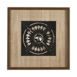 Sandpainting-Ink II by Mercana Studio Hand Embellished Textured Framed Art Print Matted under Glass from Mercana - Luna Furniture