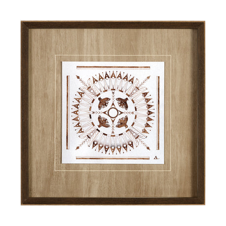 Sandpainting-Watercolor I by Mercana Studio Hand Embellished Framed Art Print Matted under Glass from Mercana - Luna Furniture