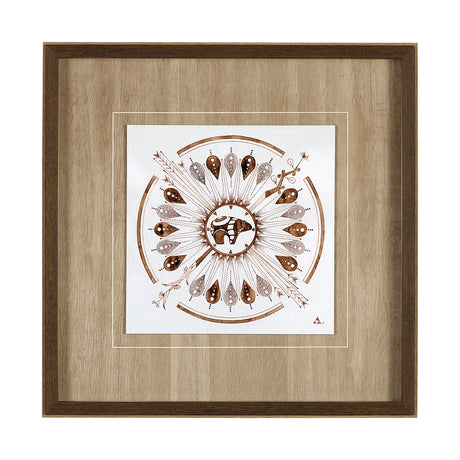 Sandpainting-Watercolor II by Mercana Studio Hand Embellished Framed Art Print Matted under Glass from Mercana - Luna Furniture