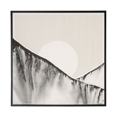 Sunrise S by Mercana Studio a Hand Embellished Textured Framed Canvas from Mercana - Luna Furniture