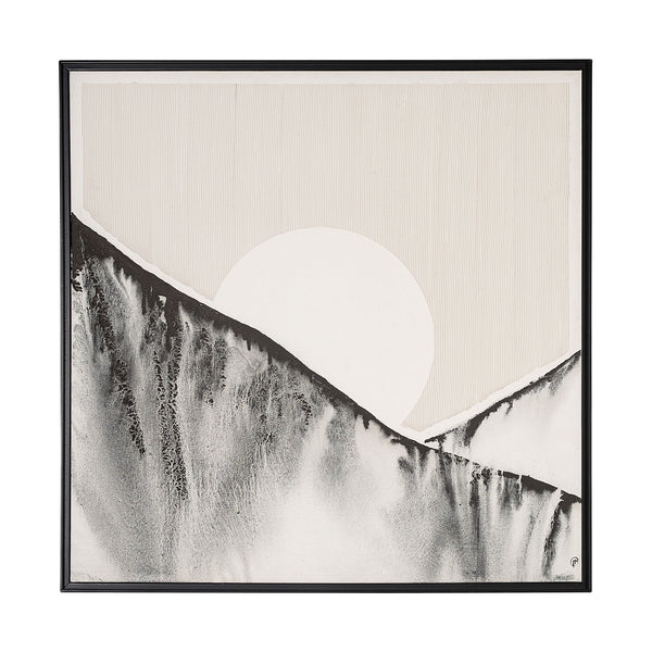 Sunrise S by Mercana Studio a Hand Embellished Textured Framed Canvas