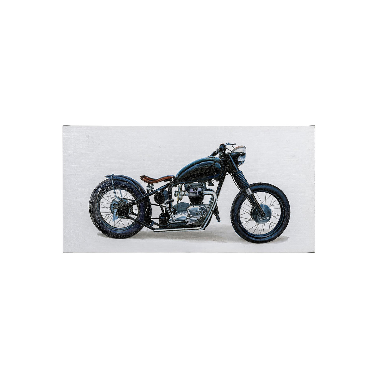 Lets Roll I White by James Wiens a Hand Embellished Textured Canvas from Mercana - Luna Furniture