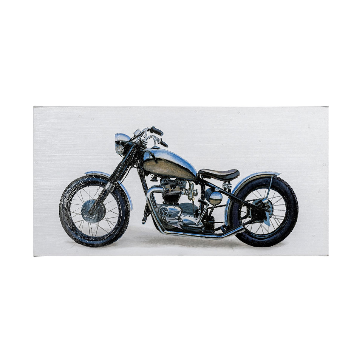 Lets Roll II White by James Wiens a Hand Embellished Textured Canvas from Mercana - Luna Furniture