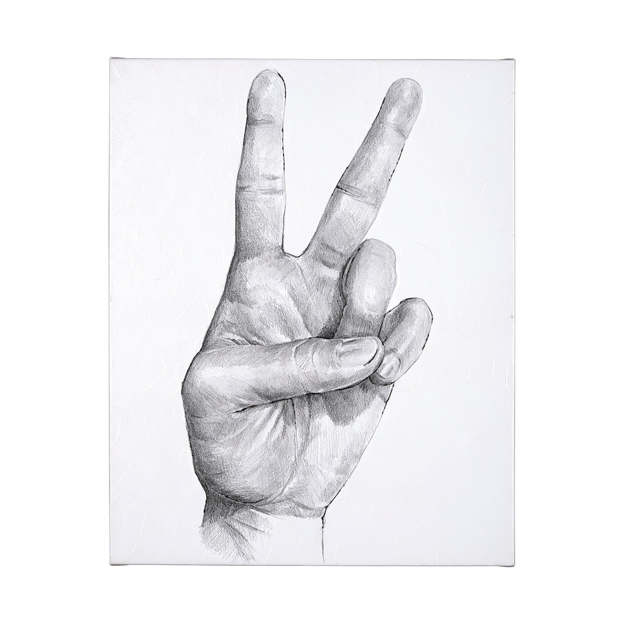 Hand Signs II by Jennifer Paxton Parker a Hand Embellished Textured Canvas from Mercana - Luna Furniture