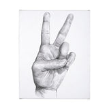 Hand Signs II by Jennifer Paxton Parker a Hand Embellished Textured Canvas from Mercana - Luna Furniture