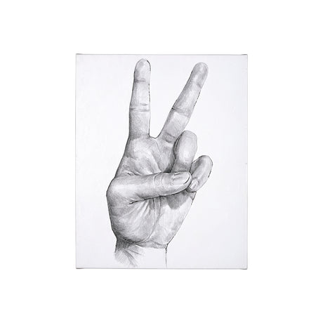 Hand Signs II by Jennifer Paxton Parker a Hand Embellished Textured Canvas from Mercana - Luna Furniture