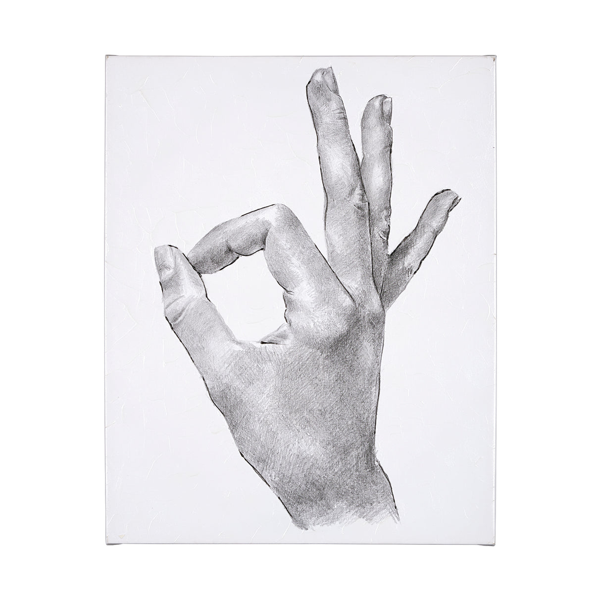 Hand Signs III by Jennifer Paxton Parker a Hand Embellished Textured Canvas from Mercana - Luna Furniture