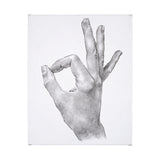 Hand Signs III by Jennifer Paxton Parker a Hand Embellished Textured Canvas from Mercana - Luna Furniture