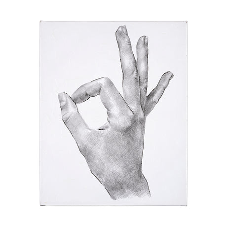 Hand Signs III by Jennifer Paxton Parker a Hand Embellished Textured Canvas from Mercana - Luna Furniture