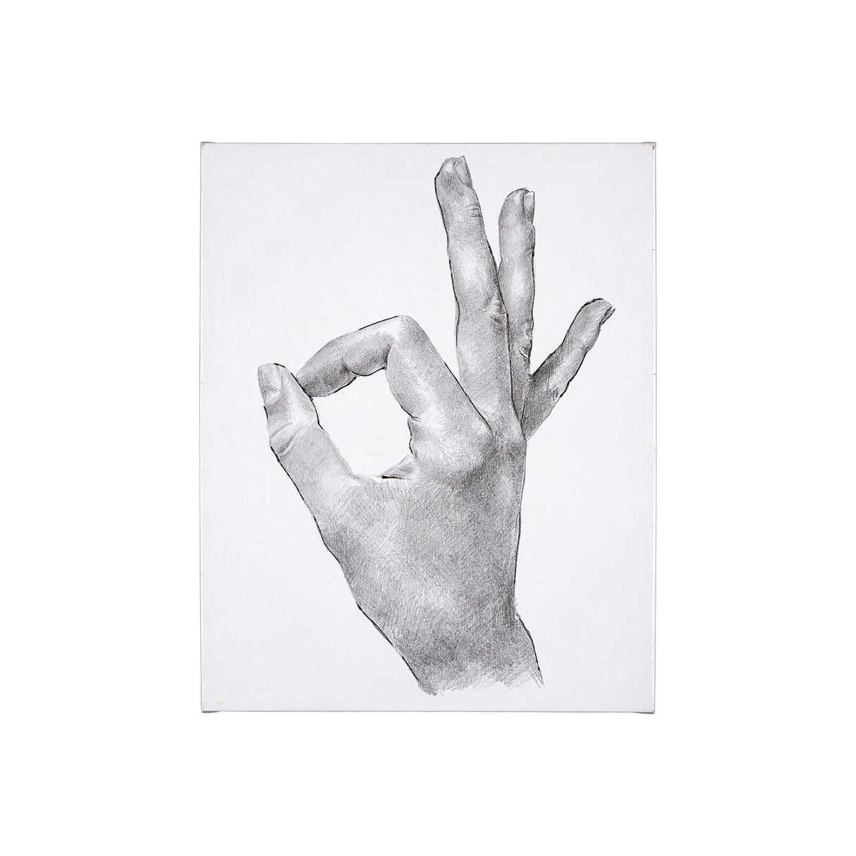 Hand Signs III by Jennifer Paxton Parker a Hand Embellished Textured Canvas from Mercana - Luna Furniture