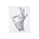 Hand Signs III by Jennifer Paxton Parker a Hand Embellished Textured Canvas from Mercana - Luna Furniture