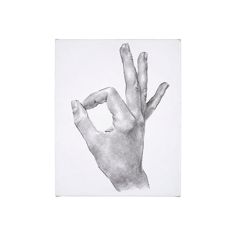 Hand Signs III by Jennifer Paxton Parker a Hand Embellished Textured Canvas from Mercana - Luna Furniture