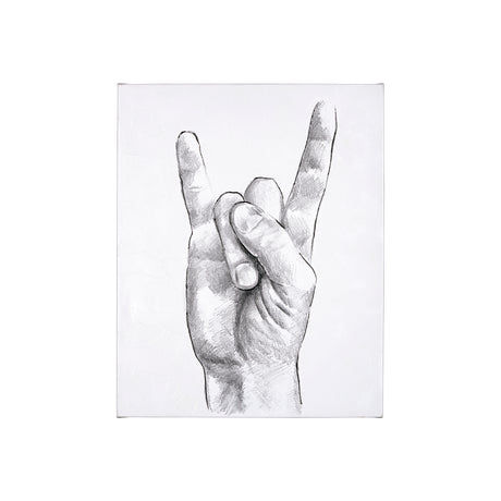 Hand Signs IV by Jennifer Paxton Parker a Hand Embellished Textured Canvas from Mercana - Luna Furniture