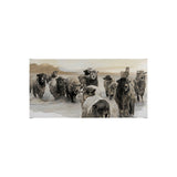 Winter Sheeps II by Stellar Design Studio a Hand Embellished Textured Canvas from Mercana - Luna Furniture