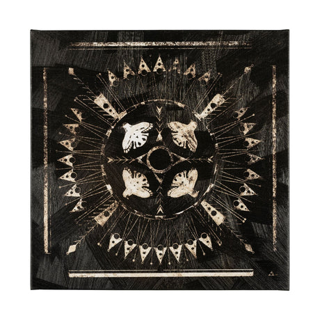Sandpainting-Ink I by Chad Mackay a Hand Embellished Textured Canvas from Mercana - Luna Furniture