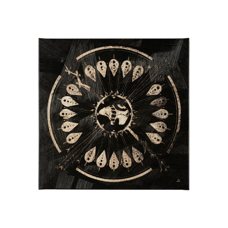Sandpainting-Ink II by Chad Mackay a Hand Embellished Textured Canvas from Mercana - Luna Furniture