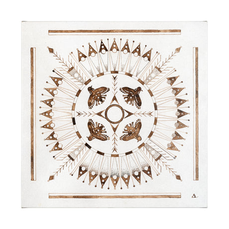Sandpainting-Watercolor I by Chad Mackay a Hand Embellished Textured Canvas from Mercana - Luna Furniture