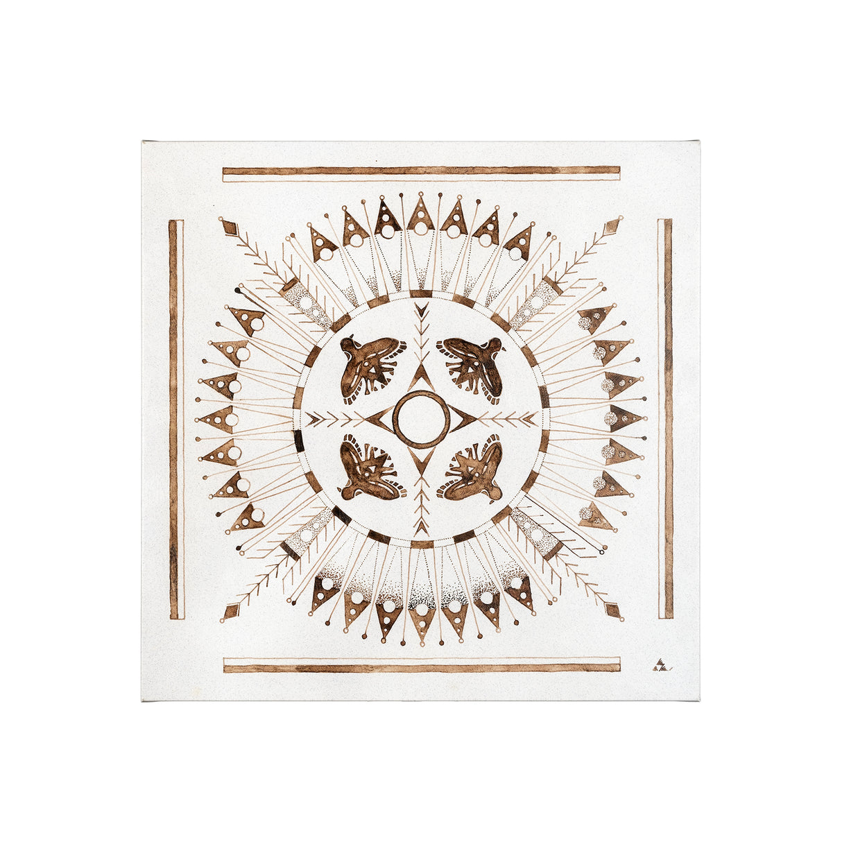 Sandpainting-Watercolor I by Chad Mackay a Hand Embellished Textured Canvas from Mercana - Luna Furniture