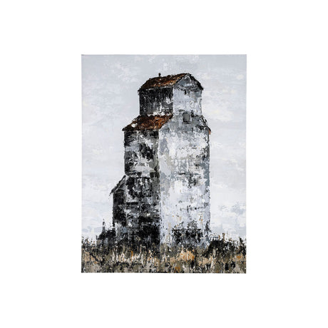 Abandoned Grain Elevator I by Mercana Studio a Hand Embellished Textured Canvas from Mercana - Luna Furniture