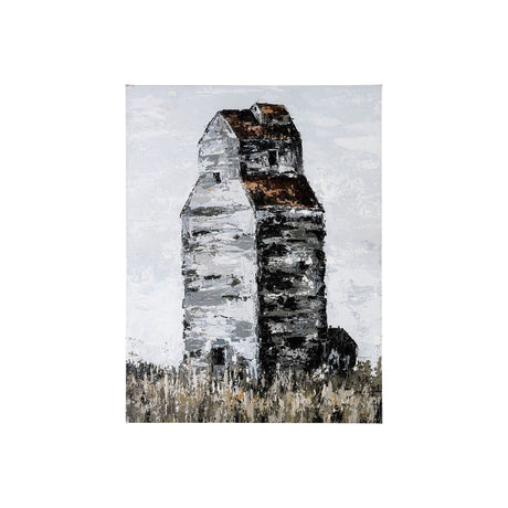 Abandoned Grain Elevator II by Mercana Studio a Hand Embellished Textured Canvas from Mercana - Luna Furniture