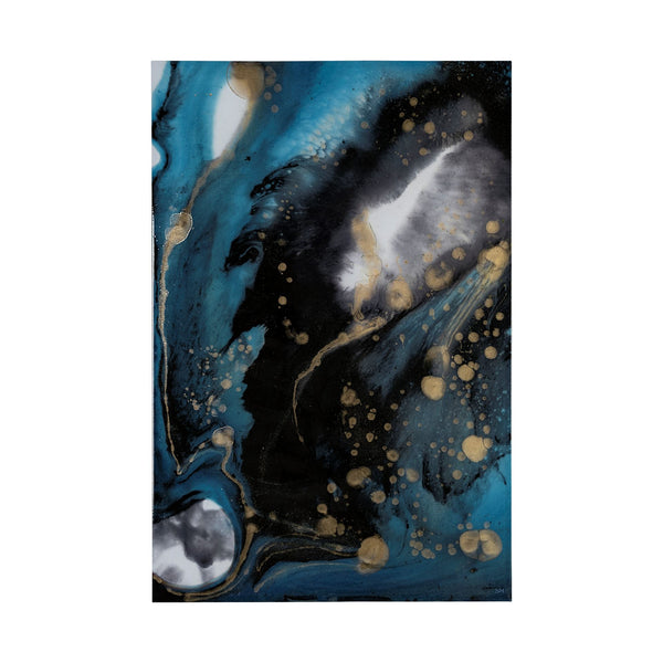 Ocean Currents I by Mercana Studio a Hand Embellished Textured Canvas