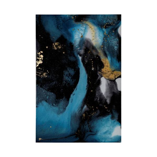 Ocean Currents II by Mercana Studio a Hand Embellished Textured Canvas