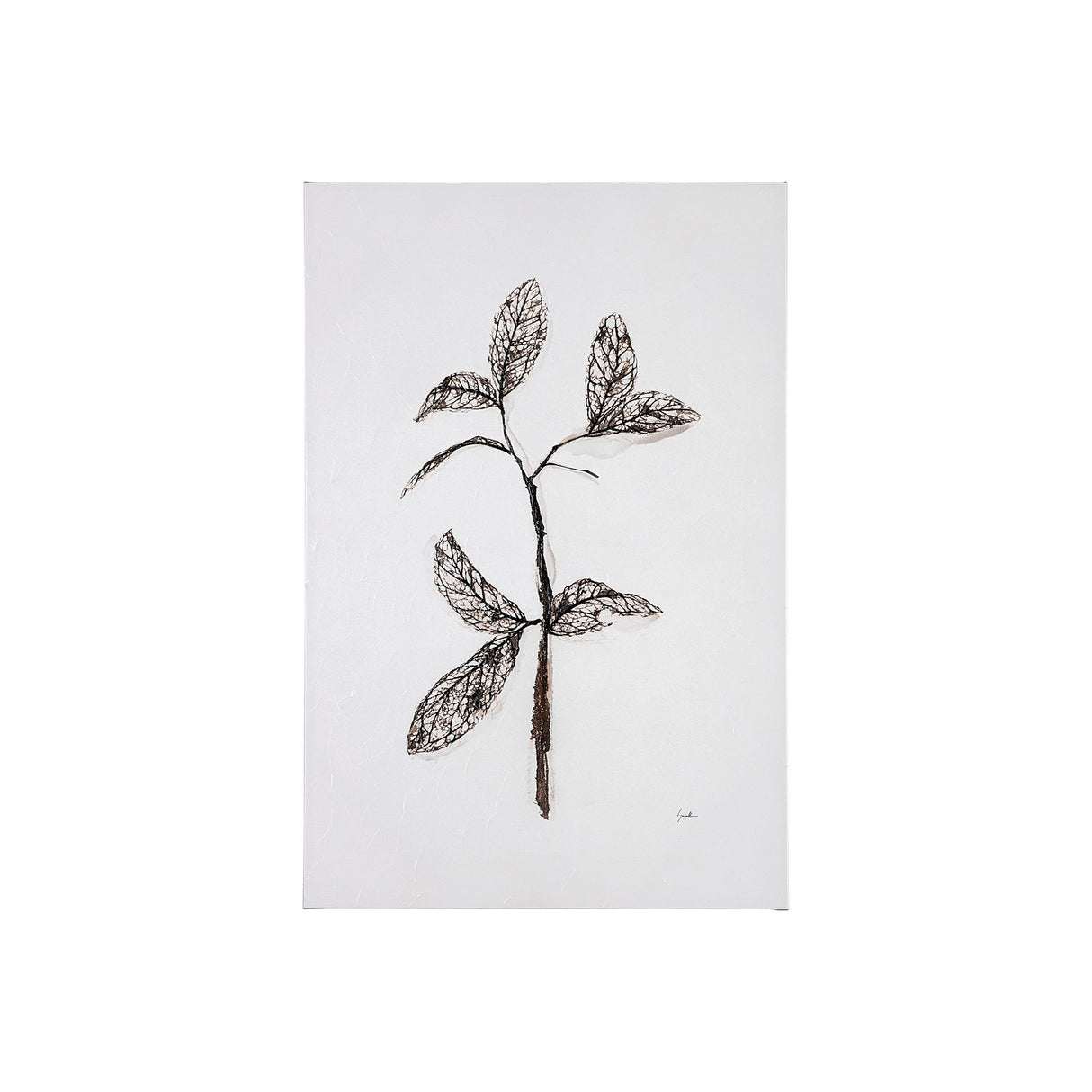 Olive Branch II by Gabrielle Campbell a Hand Embellished Textured Canvas from Mercana - Luna Furniture